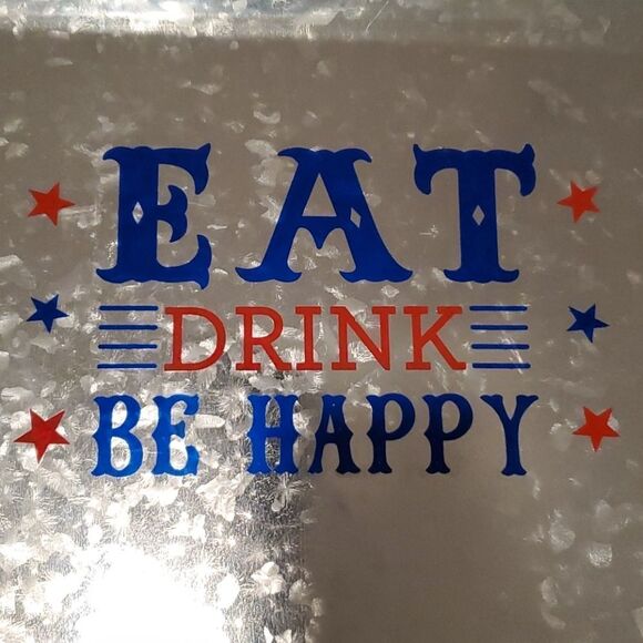 Fun "Eat, drink, be happy" serving tray - Picture 2 of 8